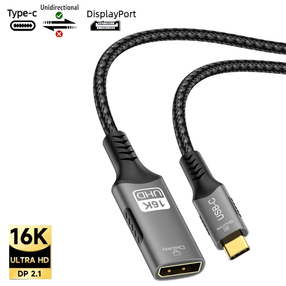 Pc Gaming Gigabyte - 16K Type C to DisplayPort Cable