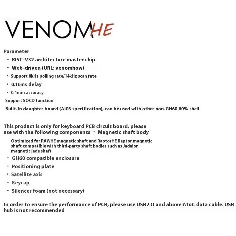 Geonworks Venom60 HE Venom65 H - Gaming Pc Equipment recension och pris