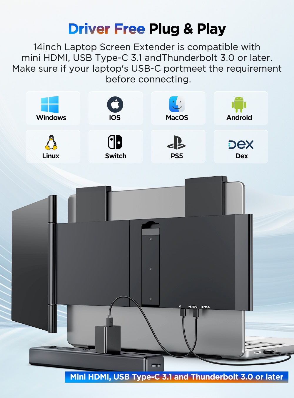 UPERFECT 14'' Portable Monitor - Pc Gaming Y60 recension och pris