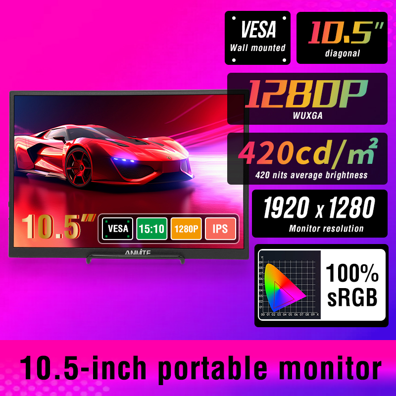 Anmite 10.5-Inch Portable Moni - Pc Gaming Gigabyte recension och pris