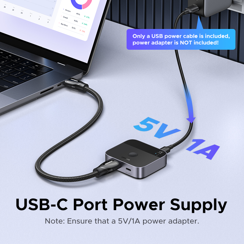 UGREEN HDMI USB C Switch 2 in  - Pc Gaming Gigabyte recension och pris