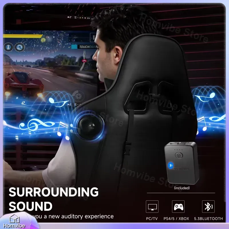 Ergonomic Gaming Chair with Bl - Gaming Speaker recension och pris