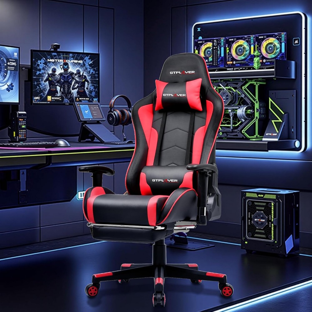 Ergonomic Gaming Chair with Bl - Gaming Speaker recension och pris