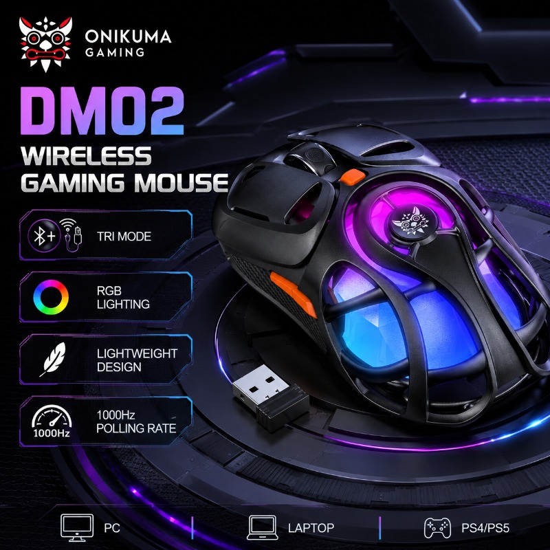 ONIKUMA DM02 Wireless Gaming M - Pc Gaming Gigabyte recension och pris